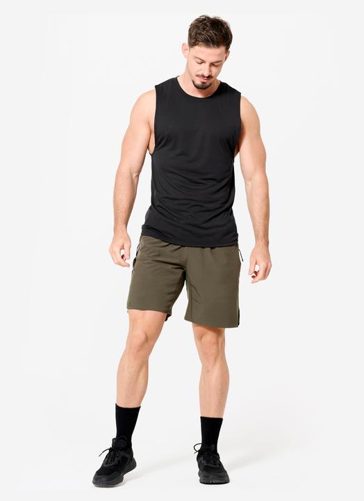 Image du produit Domyos Men's Crew Neck Slim-Fit Breathable Cross Training Tank Top - Black (S)