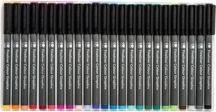 Produktbild Marabu Fineliner Graphix Hypnotize 0.5 mm, 24 Stück (Schwarz, 24 x)