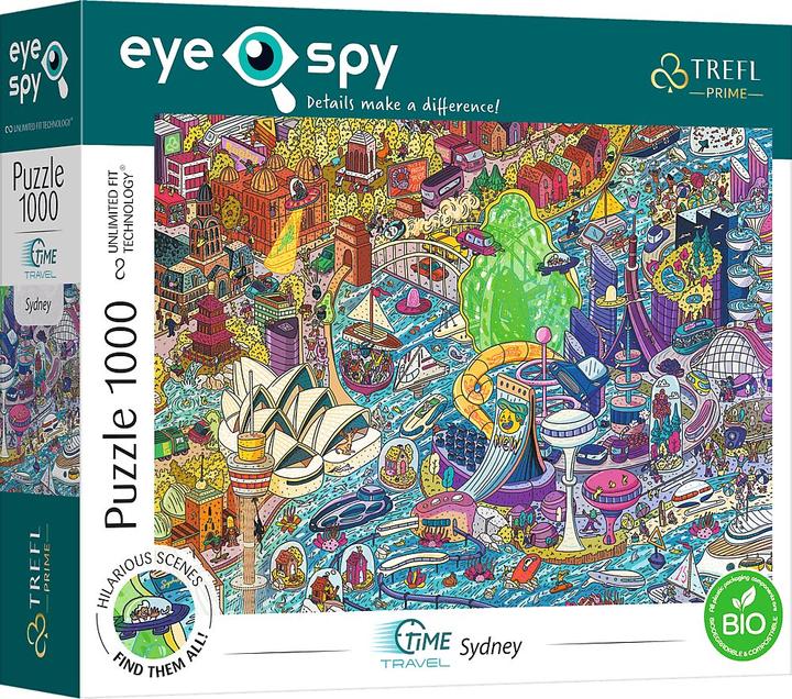 Produktbild Trefl Puzzle 1000 Teile UFT EYE-SPY Zeitreise Sydney Australien (1000 Teile)