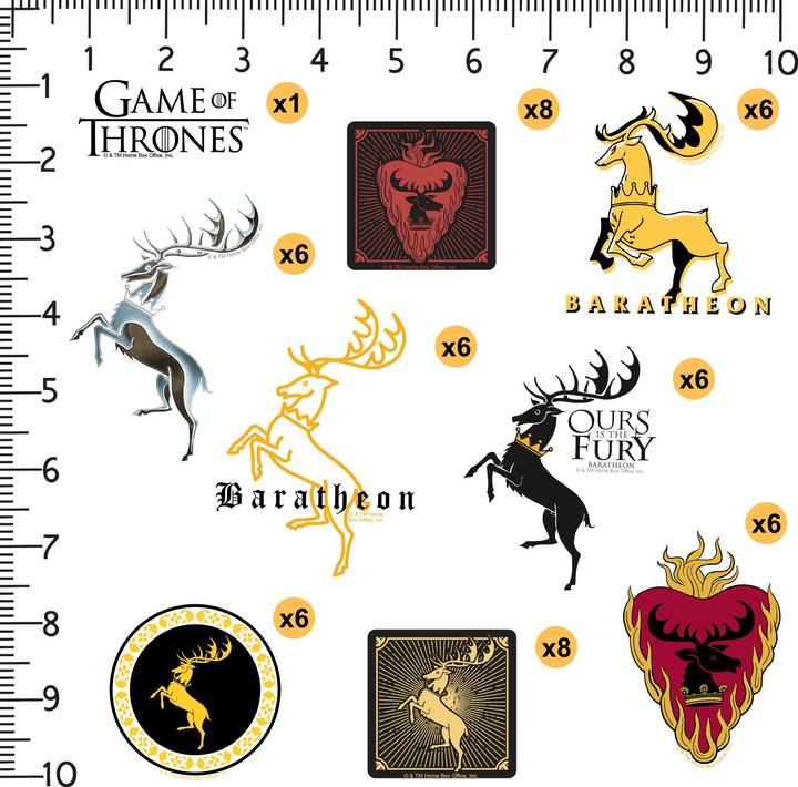 Produktbild Game of Thrones Baratheon Aufkleber 100erPack Vinyl