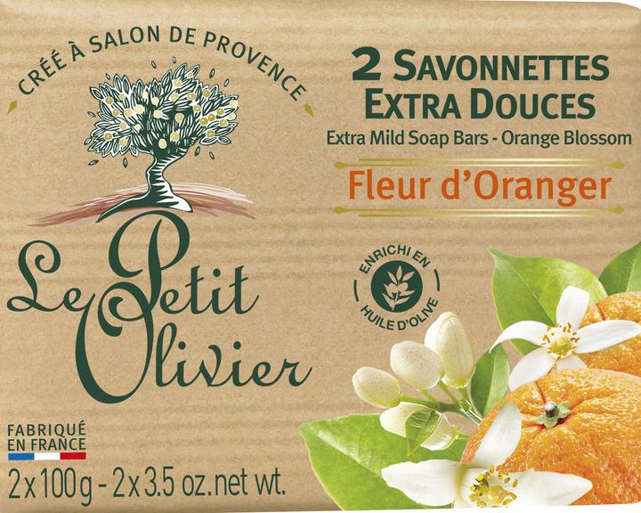Actual product image Le Petit Olivier savonnettes fleur d'oranger (Device, 206.70 ml)