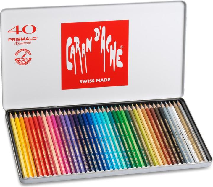 Actual product image Caran d'Ache Prismalo Aquarelle Metallschachtel (Multicoloured, 40 x)