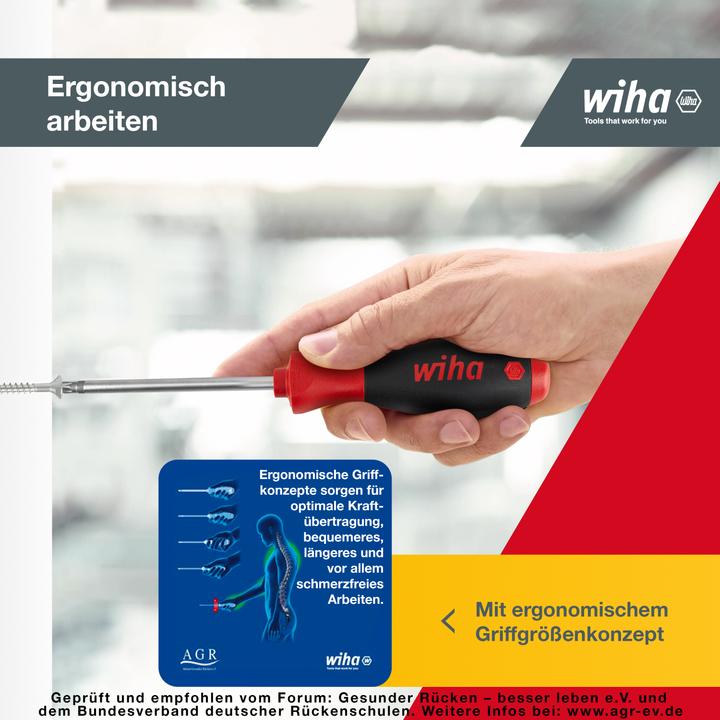 Produktbild Wiha SoftFinish (Pozidriv-Kreuzschlitz (PZ), Schlitzschrauben)