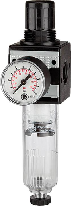 Produktbild Riegler Filterregler multifix PC-Behälter BG 1 G 1/4 0,5-16 bar HA