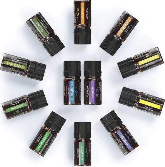 Immagine prodotto Anjou Set di oli essenziali AJ-PCN013, 12x5 ml