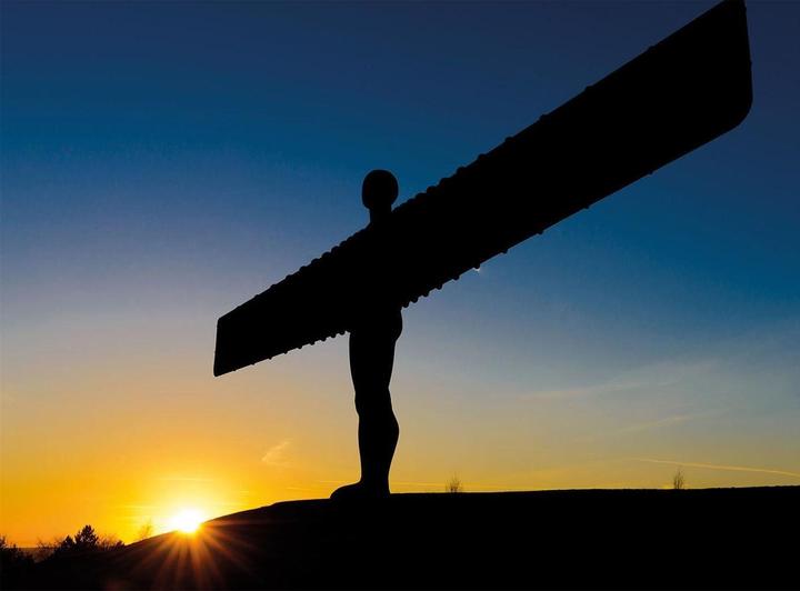 Image du produit Angel of The North - Impression sur toile (60 x 80 cm)