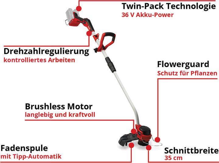 Immagine prodotto Einhell GP-CT 36/35 Li BL-Solo (Filo di taglio)