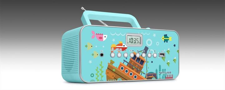 Actual product image Muse M29KB Children's CD Player CD, FM, USB Incl. microphone (FM, MW, PLL)