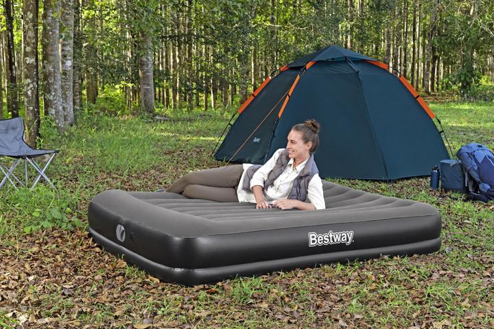 Actual product image Bestway Tritech Queen Air Mattress with Built-in USB Pump 2.03 m x 1.52 m x 36 cm