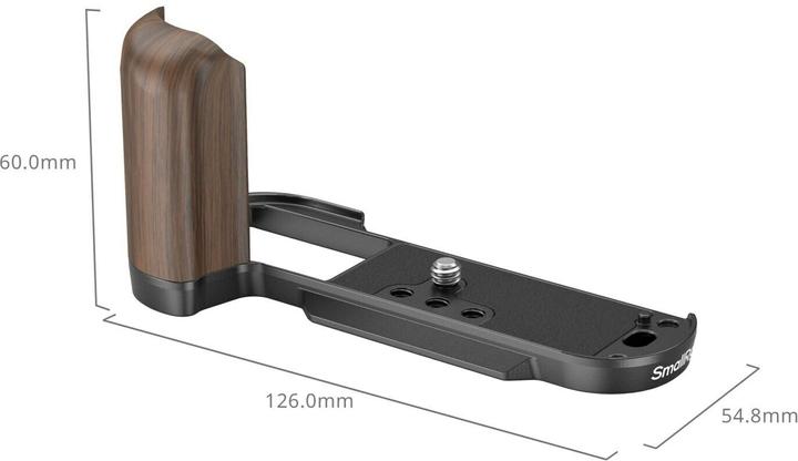 Actual product image SmallRig 4784 Wooden L Shape Grip for X T50 (Black) (Cage)