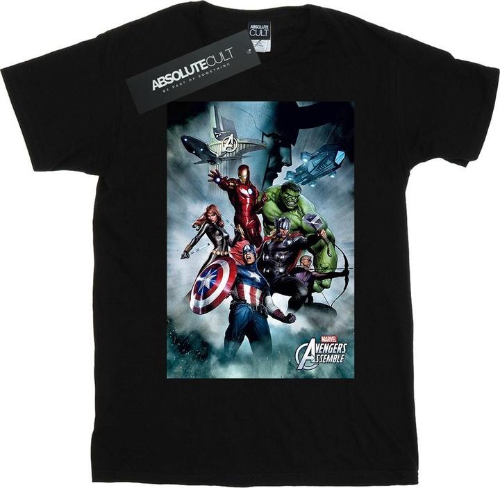 Immagine prodotto Avengers Team Montage Maglietta Ragazze (140, 146)