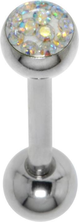 Produktbild Bijouteria Zungenpiercing (Epoxiharz, Kristall, Chirurgenstahl 316L)