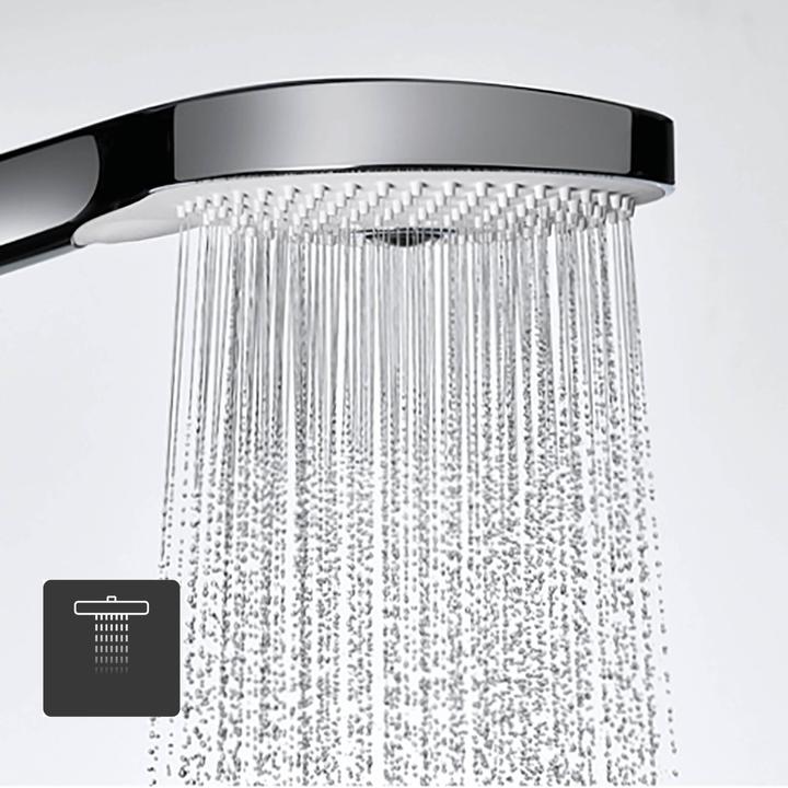 Immagine prodotto Duravit Doccetta 110, 3 getti cromo / bianco (3 Tipi di raggi, 14 l/min)