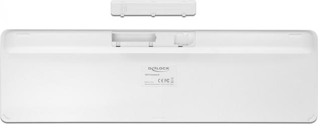 Produktbild Delock USB Tastatur 2,4 GHz kabellos weiss (flach) (DE, Kabelgebunden)