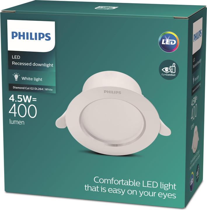 Immagine prodotto Philips TAGLIO DIAMANTE G2 DL264 RD090 4,5W30K WH (400 lm)
