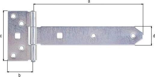 Immagine prodotto Alberts Erpice trasversale tipo 124 leggero, 200 x 33 mm zincato, strato spesso passivato (10 pz.)