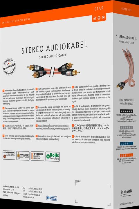 Image du produit Inakustik STAR stéréo RCA (5 m, RCA)