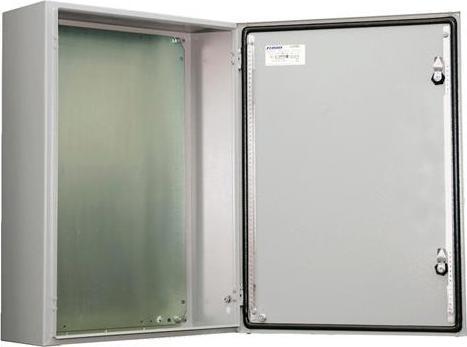 Produktbild nVent Hoffman ELDON Vaegskab, 1000x800x260, Skab 1-dørs, med montageplade, lakeret stål, IP66