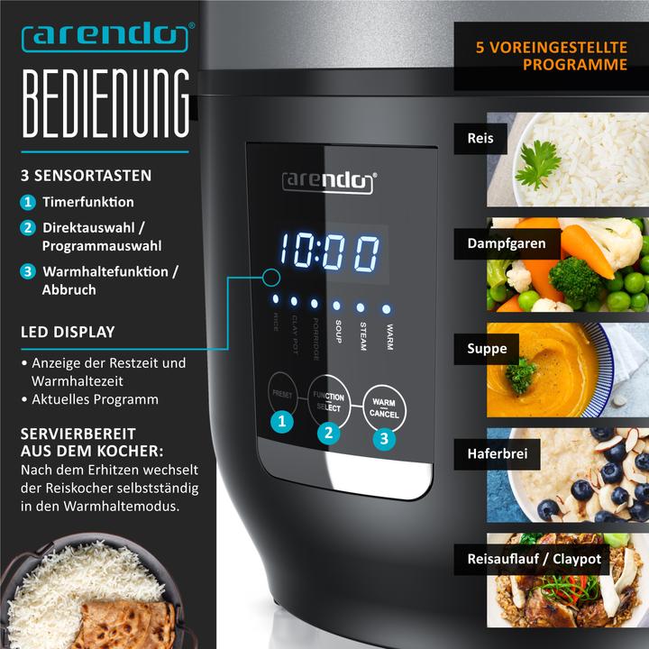 Image du produit Arendo Cuiseur à riz
