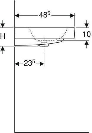 Immagine prodotto Geberit Keramag / Lavabo iCon 90 cm bianco 124090000 (485 mm, 900 mm)