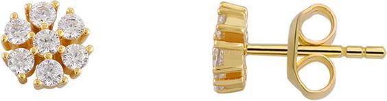 Produktbild Xenox Fancy Cut Gold Ohrstecker (Silber 925)