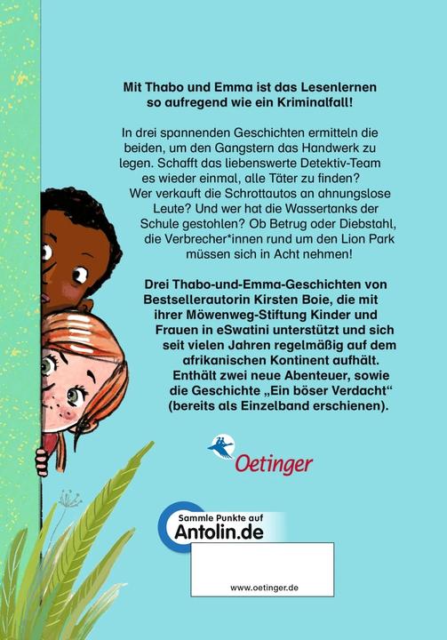 Immagine prodotto Thabo und Emma. 3 Abenteuer in einem Band (Tedesco, Kirsten Boie, Maja Bohn, 2023)