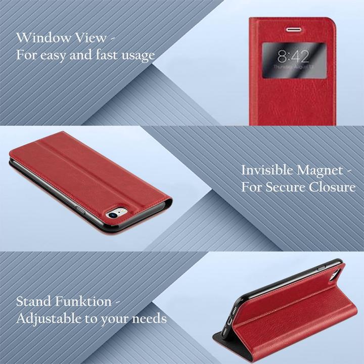 Produktbild Cadorabo Book mit View Doppelfenster Cover (Apple iPhone 7, Apple iPhone SE (2nd Gen))