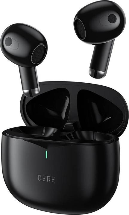 Actual product image Qere E28 Wireless Bluetooth 5.3 Headphones In-Ear HIFI with Nois cancellation, IPX5 & Touch Control (ANC, 20 h, Wireless)