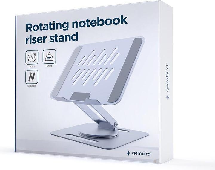 Actual product image Gembird Podstawka/Stojak pod notebooka składana NBS-DR1-01 szara