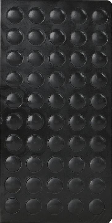 Simausrom TDK door stop damper self-adhesive, round, Ø8 x 1.6, black plastic (Stop dampers, 1 Piece)