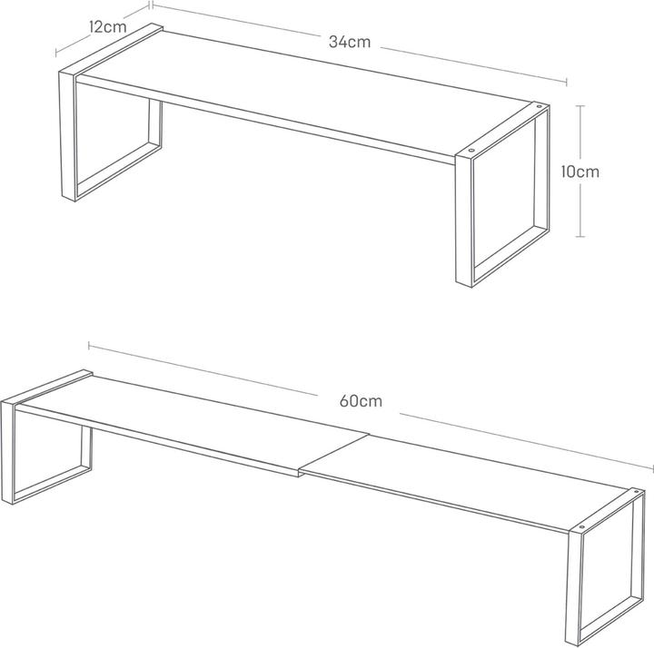 Produktbild Yamazaki Ausziehbares Schuhregal FRAME (60 x 12 x 10 cm)