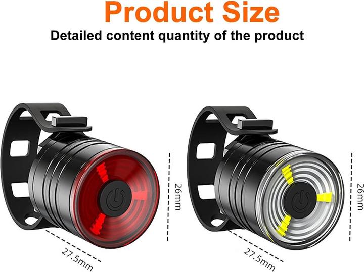 Actual product image Cbx Dual-Switch LED bike light set