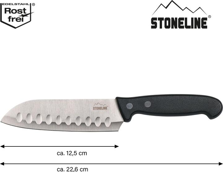 Produktbild Stoneline 22,6 cm Santokumesser, mit Klingenschutz (12.50 cm)