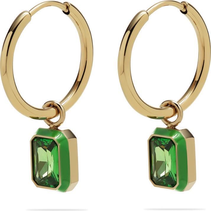 Produktbild Esprit EARRINGS STEEL YG CZ Ø1.5CM Ohrringe (Edelstahl)