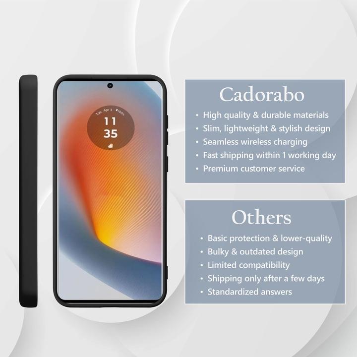 Actual product image Cadorabo Case for Motorola Moto Edge 50 Fusion TPU Liquid Silicone Cover (Motorola Edge 50)