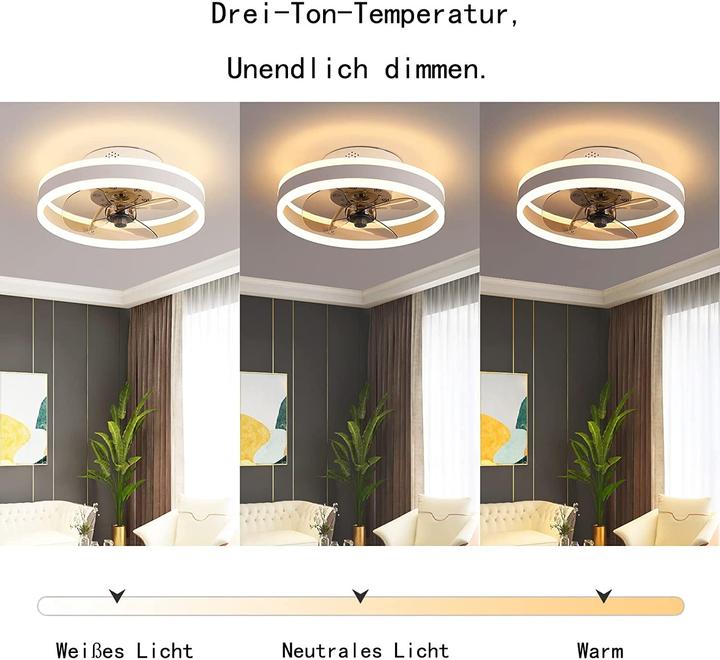 Actual product image Wildcat Ceiling Fan with Lighting 40cm White