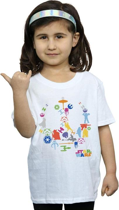 Produktbild Star Wars Silhouette Collage TShirt Mädchen (152, 158)
