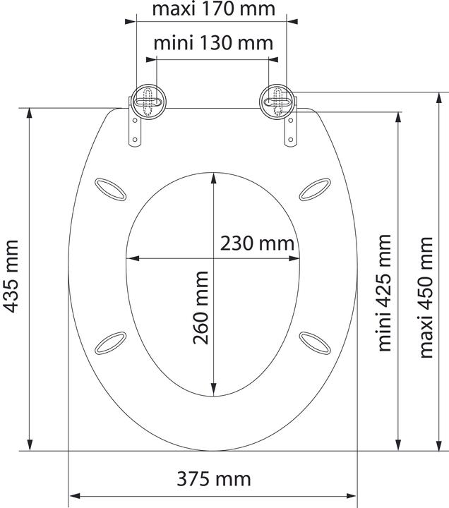 Actual product image Schütte MDF WC-Sitz SEA STONE