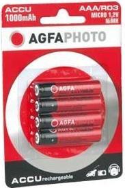 Produktbild AGFAPHOTO Accu HR03 900 mAh (4 Stk., AAA, 900 mAh)