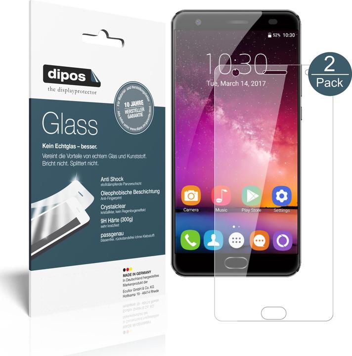 Produktbild Dipos Displayschutz Anti-Shock (2 Stück, Outikel K6000 Plus)
