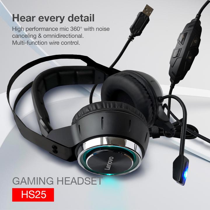 Image du produit Lenovo Casque de jeu HS25 (Filaire)