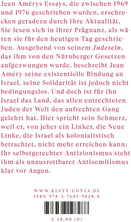 Produktbild Der neue Antisemitismus (Deutsch, Jean Améry, 2024)