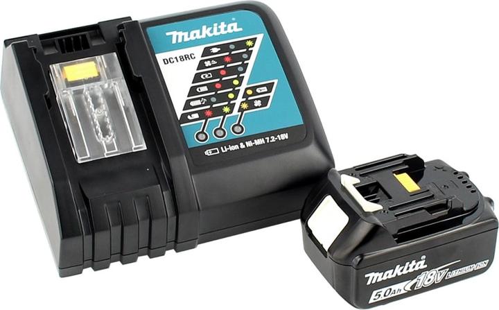 Actual product image Makita DCO 180 RT1J Battery Rotary Cutter 18V + 1x Battery 5.0Ah + Charger + Makpac