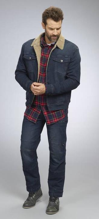 Produktbild Terrax Jeansjacke mit Teddyfutter, Farbe jeanblau, Gr.2XL (XXL)
