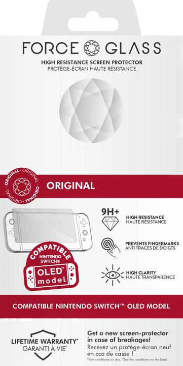 Bigben OLED Force Glass - Screen Protector Glass 9H+ (Switch OLED)