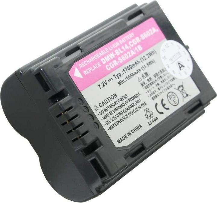 Actual product image AccuCell Akku Panasonic CGR-S602, CGR-S603 (Camera battery)