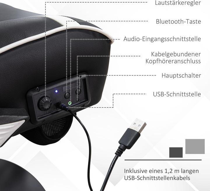 Produktbild Vinsetto Gamingsessel mit Lautsprecher