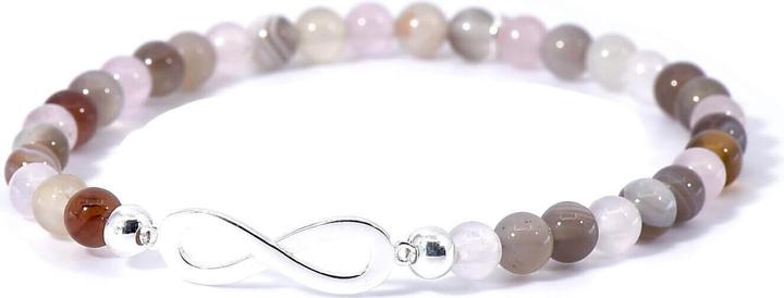 Actual product image Balibay Amaris (18 cm, Rose quartz, Agate, 925 sterling silver, Gemstone)