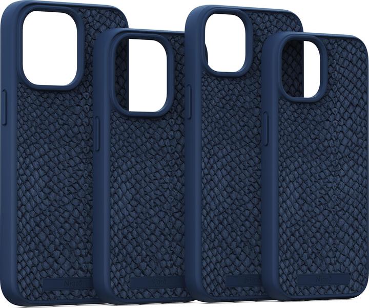 Produktbild Njord Salmon Leather Magsafe Case for iPhone 15 Pro, Blau (Apple iPhone 15 Pro)