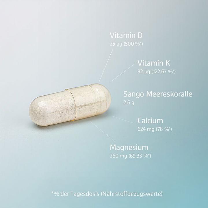 Image du produit Effective Nature Corail de mer Sango Vitamine D3 K2 (120 pièce(s), Capsules)